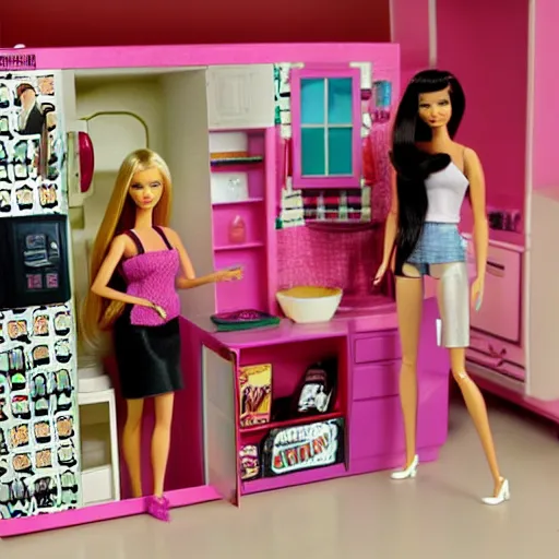 Image similar to pulp fiction barbie playset