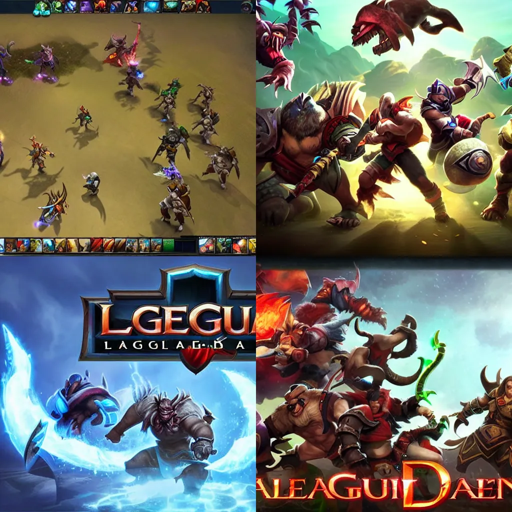 Prompt: league in dota