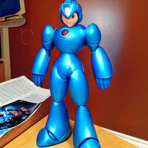 Prompt: mega man as real person