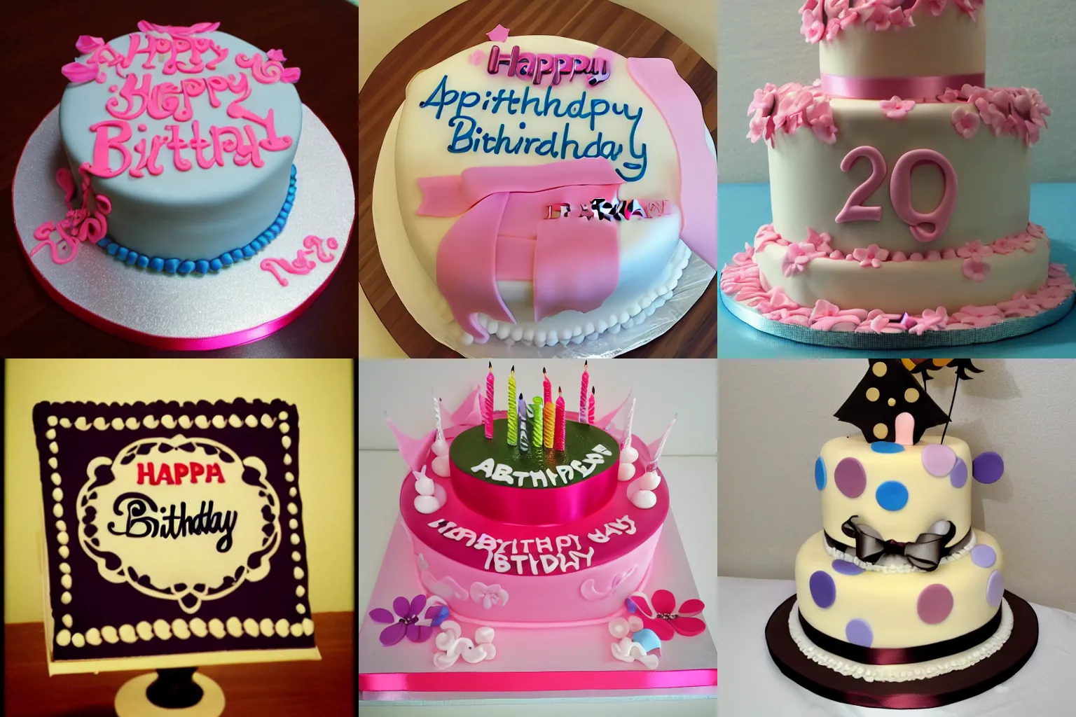 Prompt: a beautiful birthday cake sign for Lisa