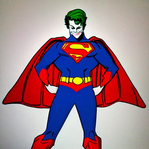 Prompt: Joker As Superman