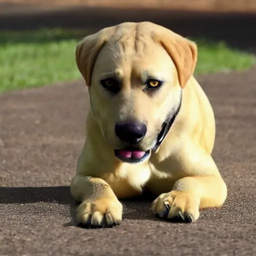 Yellow lab best sale mastiff mix