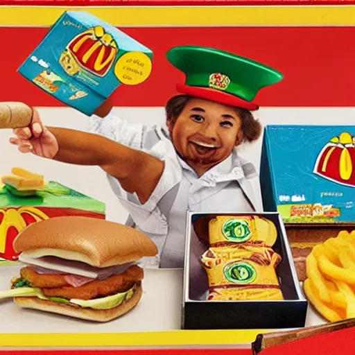 Image similar to cuban cigar as a mcdonald's happy meal toy