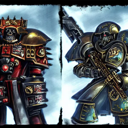 Prompt: Warhammer40k, grimdark, digital art, highly detailed