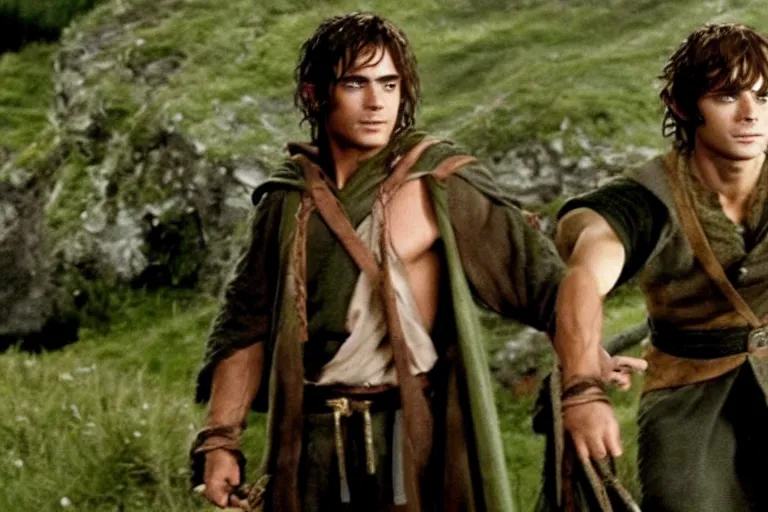 Image similar to zac efron in lord of the rings