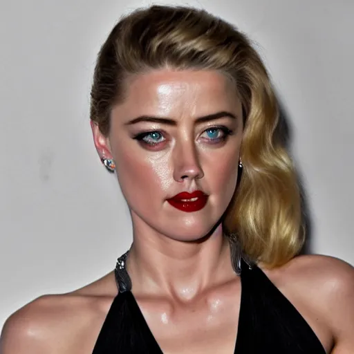 Prompt: a creepy Amber Heard monster, cinematic