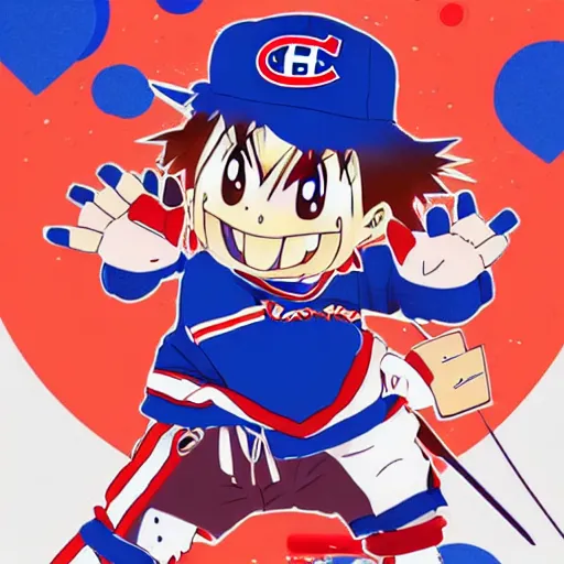 Image similar to anime Portrait of Youppi the Habs Montreal Canadiens Mascot as a very cute powerful and friendly pokemon, highly detailed anime, high evolution, 1990s, legendary, smooth, sharp focus, dynamic lighting, intricate, trending on ArtStation, illustration pokemon, art by WLOP