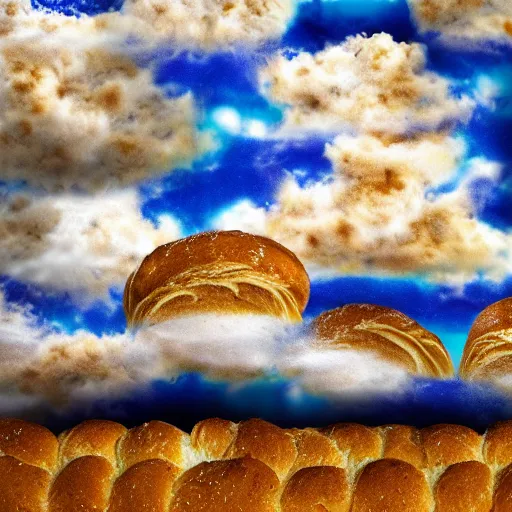 Image similar to clouds with bread texture