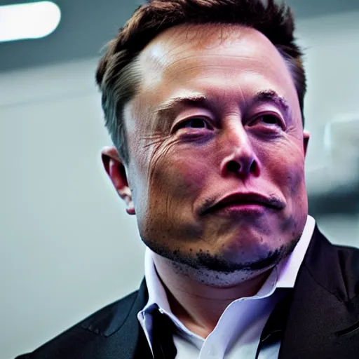 Prompt: Elon Musk Dressed as a hitman detail 4K quality super realistic