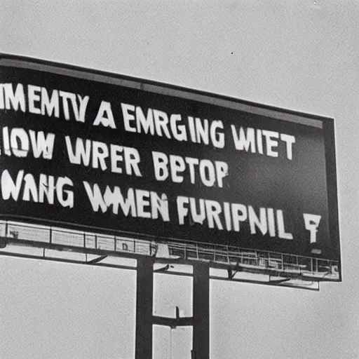 Image similar to ominous emergency warning broadcast on a billboard, 8 0 mm film