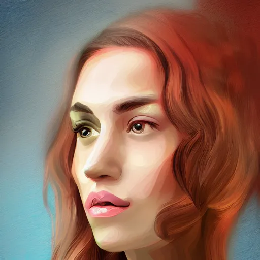 Prompt: woman, portrait, digital art