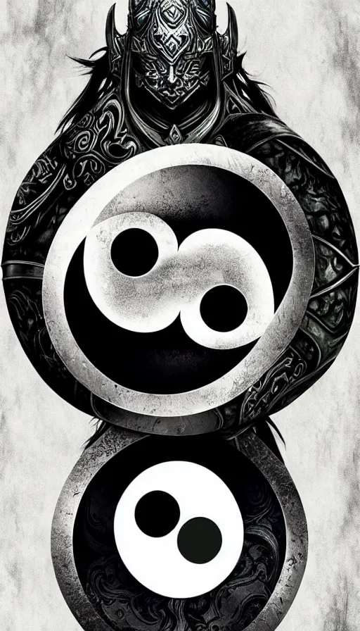 Image similar to Abstract representation of ying Yang concept, from Warcraft