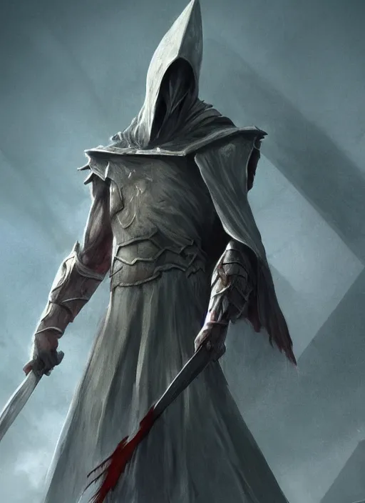 Image similar to pyramid head ultra detailed fantasy, elden ring, realistic, dnd character portrait, full body, dnd, rpg, lotr game design fanart by concept art, behance hd, artstation, deviantart, destiny 2, global illumination radiating a glowing aura global illumination ray tracing hdr render in unreal engine 5