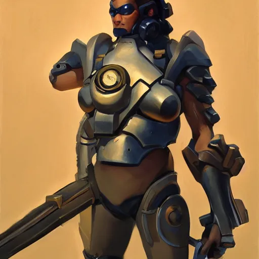 Image similar to greg manchess portrait painting of partially armored cyclops as overwatch character, medium shot, asymmetrical, profile picture, organic painting, sunny day, matte painting, bold shapes, hard edges, street art, trending on artstation, by huang guangjian and gil elvgren and sachin teng