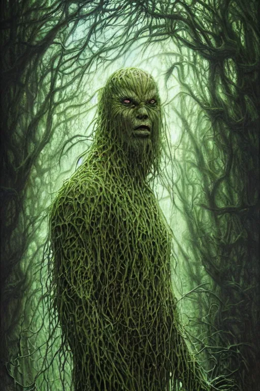 Image similar to swamp thing by tomasz alen kopera.