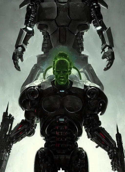 Image similar to julian beck as victor stone, full body concept, cyborg, borg, strogg, face of a man, terminator, flesh, quake strogg, doom demon, wolfenstein, monstrous, powerful, symmetry, symmetrical, concept art by ruan jia and greg rutkowski