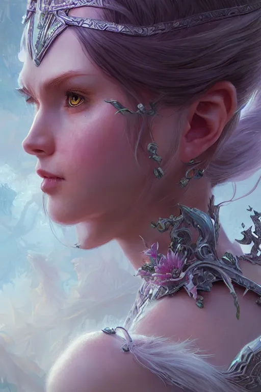 Image similar to fairy princess, highly detailed, d & d, fantasy, highly detailed, digital painting, trending on artstation, concept art, sharp focus, illustration, art by artgerm and greg rutkowski and magali villeneuve