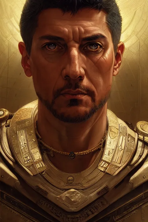 roman emperor in cyberpunk style, realistic portrait, | Stable ...