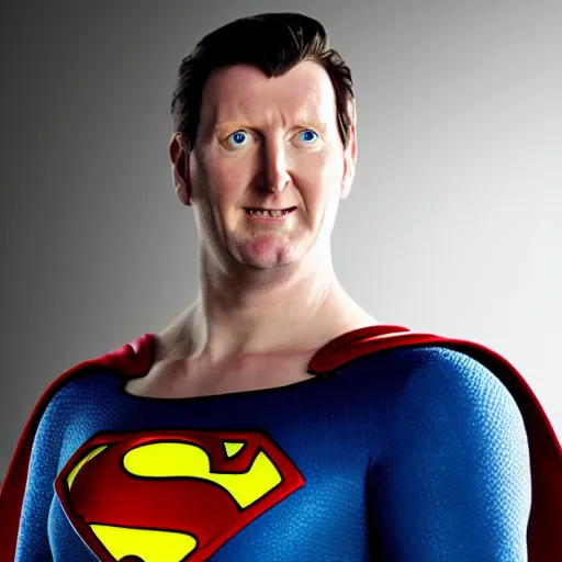 Image similar to if Neil Fingleton was Superman, cinematic, epic, cool, photo realistic, 4k, high detail