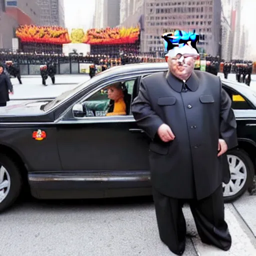 Image similar to kim jong un as a taxi driver in new york