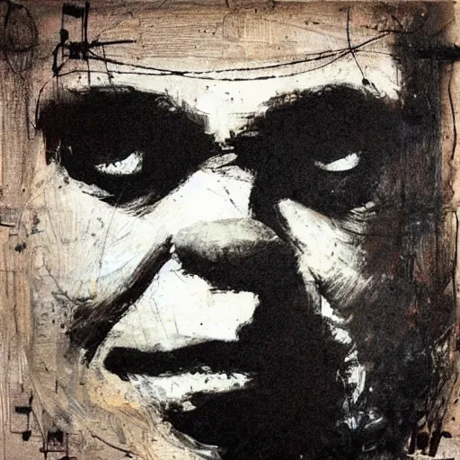 Prompt: a portrait of Shrek by Guy Denning