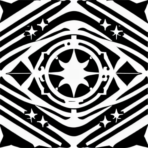 Image similar to vector art panel for cnc plasma, laser, unique modern star design pattern