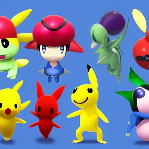 Image similar to Pikmin in the style of Pokémon anime