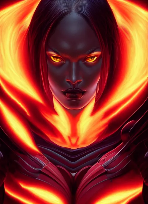 Prompt: symmetry!! gantz portrait of megan fox as a dark phoenix, unholy, intricate, highly detailed, dynamic lighting, digital art, digital painting, artstation, terence nielsen, sharp focus, illustration, art by artgerm and greg rutkowski and moebius, 8 k