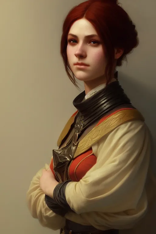Image similar to a portrait of an Rogue, illustration, soft lighting, soft details, painting oil on canvas by Edmund Blair Leighton and Charlie Bowater octane render trending on artstation d&d characters, 4k, 8k, HD