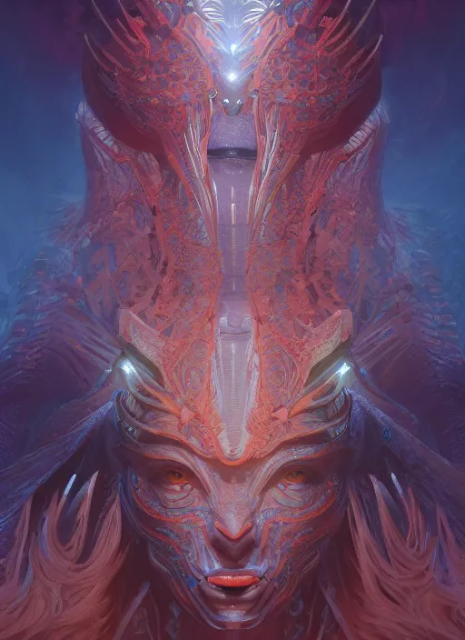 Prompt: symmetry!! portrait of oceanic coral alien in the style of horizon zero dawn, machine face, intricate, elegant, highly detailed, digital painting, artstation, concept art, smooth, sharp focus, illustration, art by artgerm and greg rutkowski and alphonse mucha, 8 k