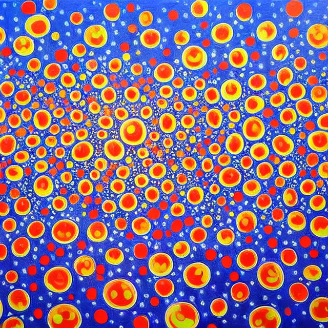 Prompt: a beautiful painting there were many doves of peace in the nuclear explosion, by kusama miyama realistic oil painting