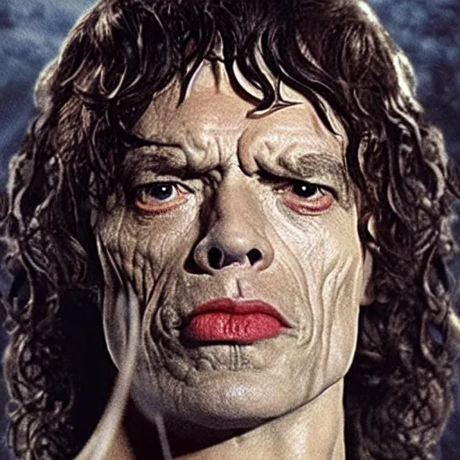 Prompt: Mick Jagger as a knight in Lord of the Rings