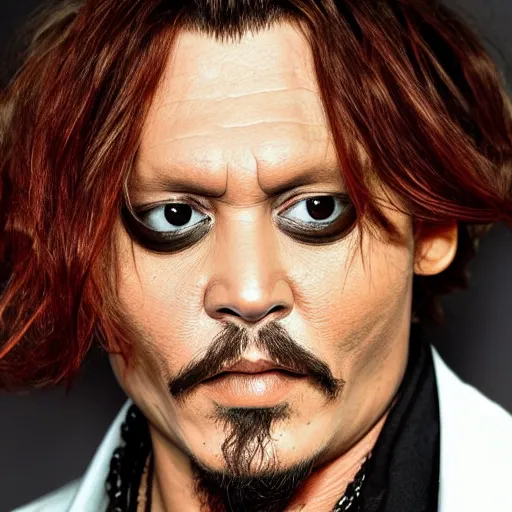 Image similar to Homelander from The Boys as Johnny Depp