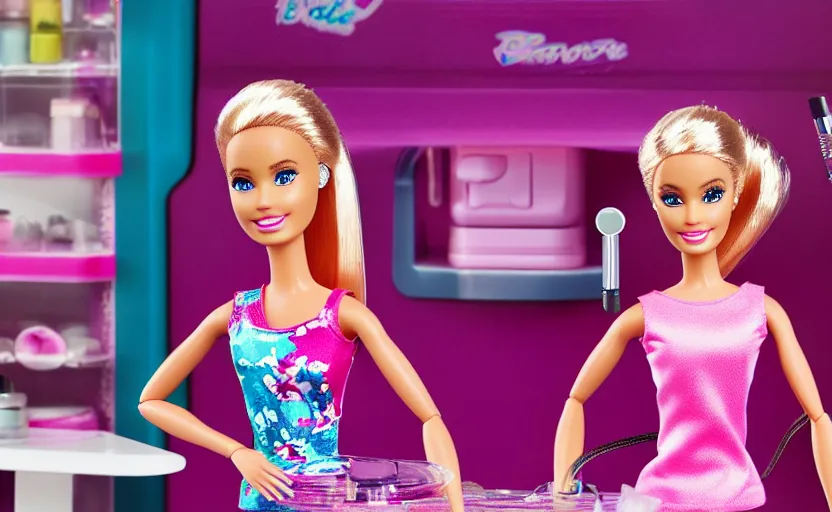 Image similar to barbie's first vape