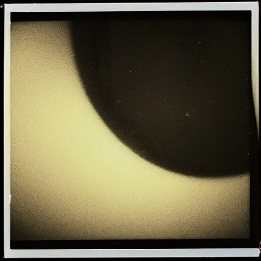 Image similar to inside of black hole, polaroid