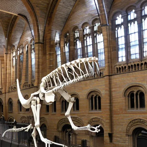 Image similar to natural history museum skeletons of dinosaurs t