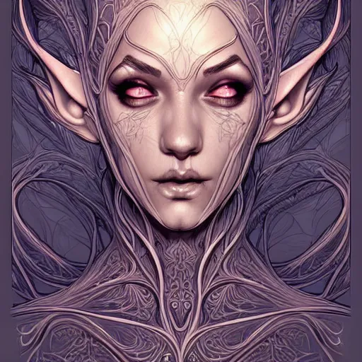 Image similar to digital art, centered elven ,intricate, veins, by James Jean and by artgerm , ultradetailed, charachter design, concept art, trending on artstation,