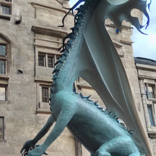 Prompt: statue of a dragon