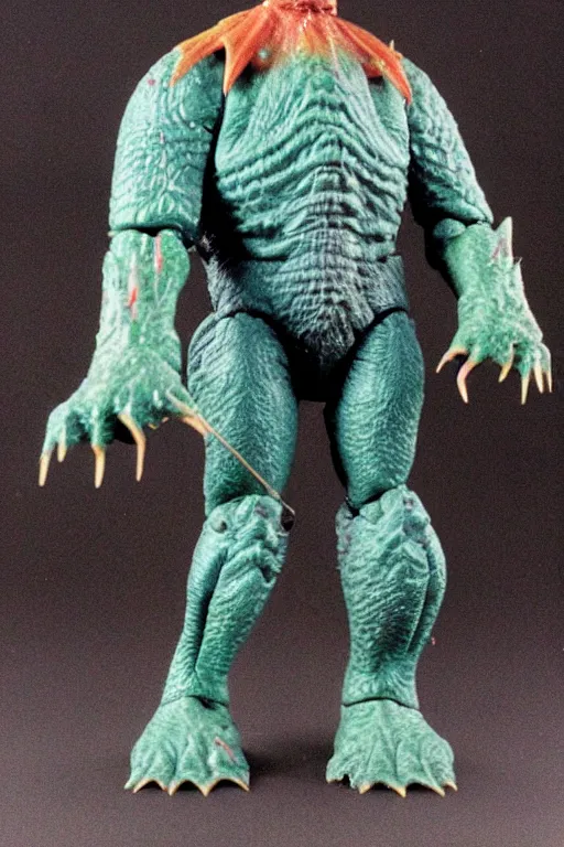 Image similar to kaiju action figure, vintage, 1980s