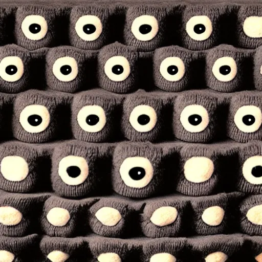 Prompt: portrait photo of a wool sock with giant eyes, face made from smiles and joy, extremely high details, realistic, by MC Escher and Rene Margitte and victor enrich