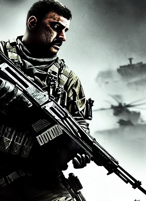 Image similar to call of duty poster