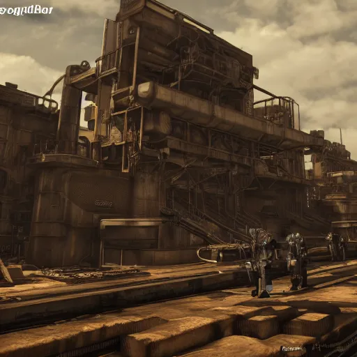 Prompt: steampunk brotherhood of steel, 3 d render, unreal engine, 4 k