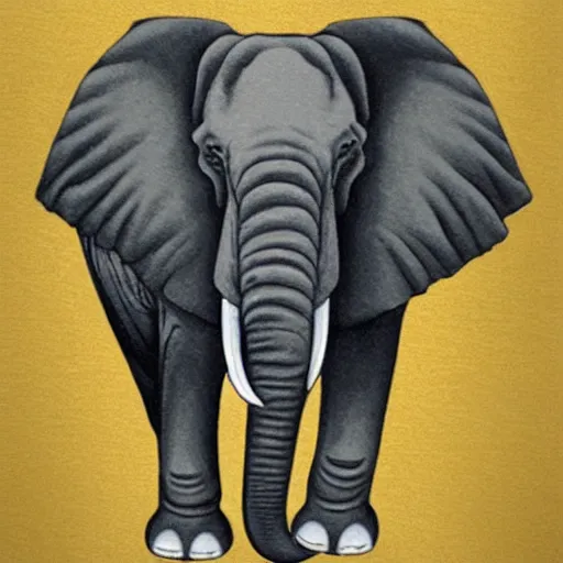 Image similar to an elephant in a cool hip pose wearing a black baseball cap