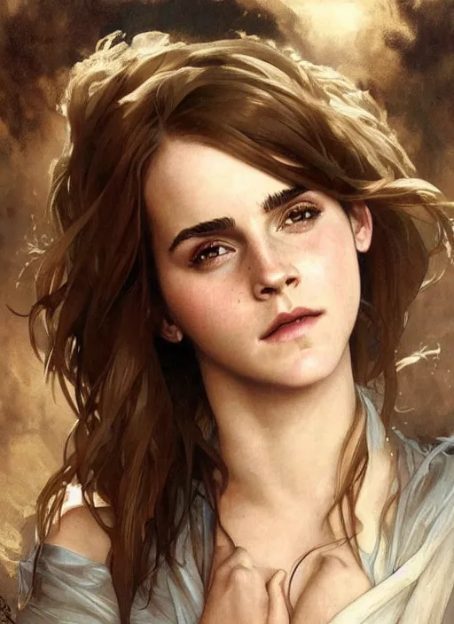 emma watson revealing. beautiful detailed face. by | Stable Diffusion ...