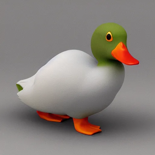 Prompt: a dumpy duck. artstation, octane render, high detail