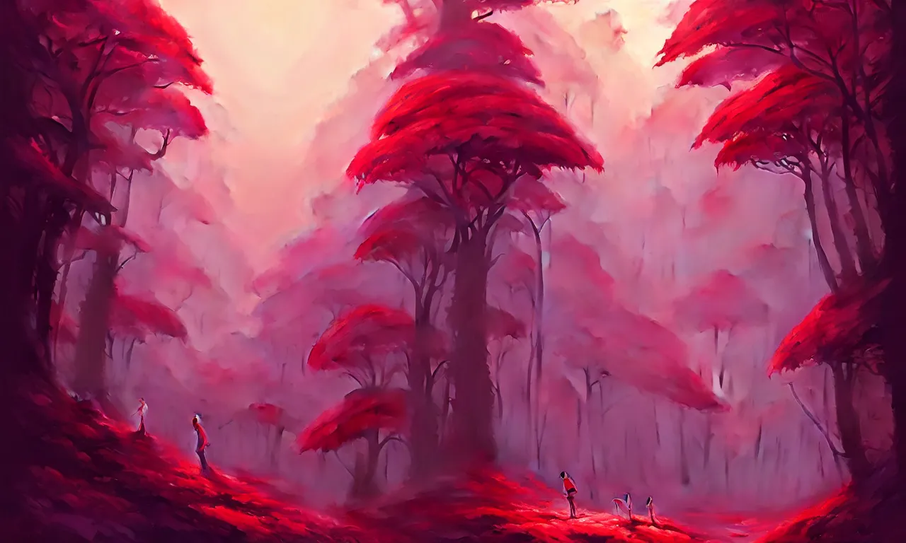 Image similar to Dark forest strawberries, behance hd by Jesper Ejsing, by RHADS, Makoto Shinkai and Lois van baarle, ilya kuvshinov, rossdraws global illumination