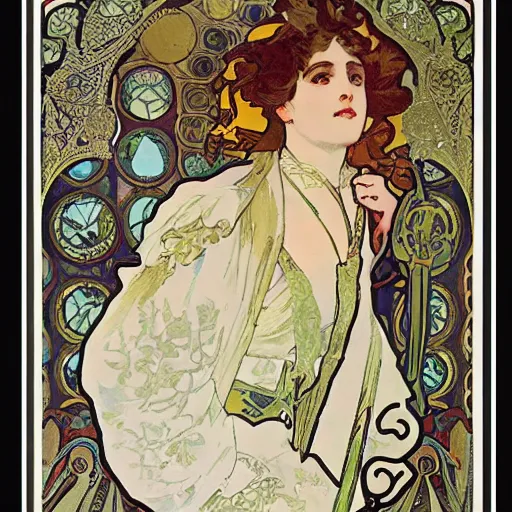 Image similar to Manuel Valls extremely detailed, french nouveau, alphonse mucha