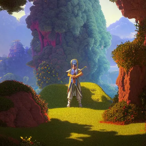 Image similar to a portal to terraria. detailed. rule of thirds. intricate. sharp focus. wide angle. unreal engine 8 k. painting by maxfield parrish. wlop. greg rutkowski.