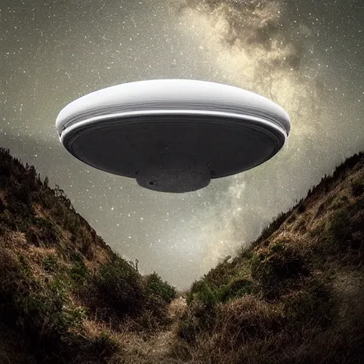 Image similar to huge mysterious ufo ignoring the laws of physics over a natural scene. entries in the 2 0 2 0 sony world photography awards.