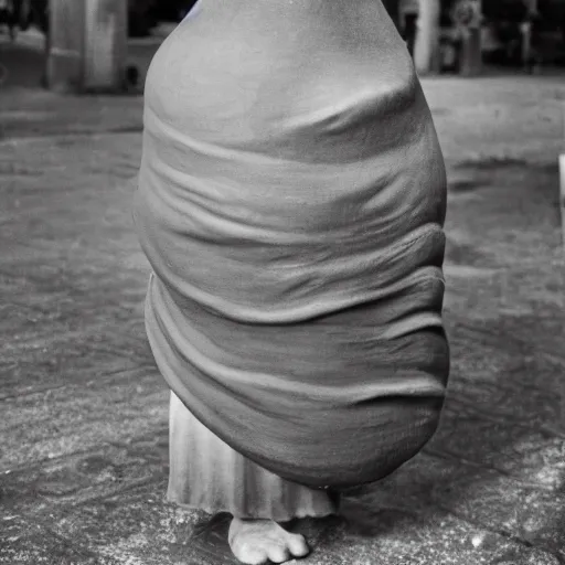 Image similar to full body color photograph of real snail woman modern